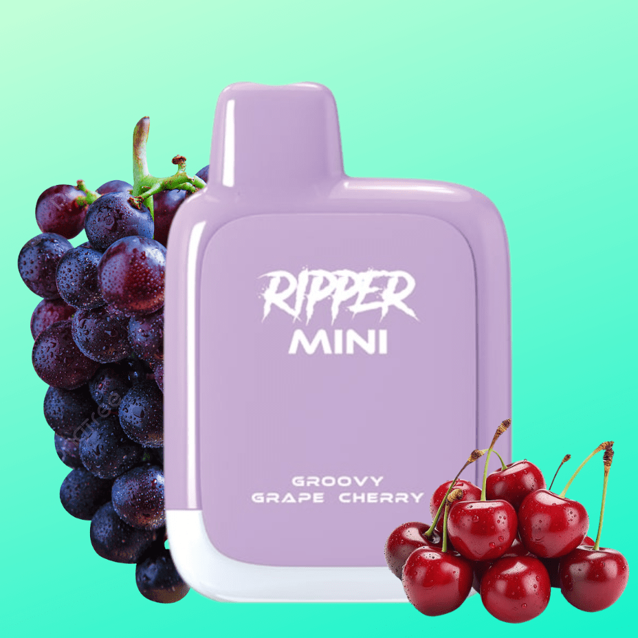 Rufpuf Ripper Mini Disposable Vape-1100 1000 puffs / Groovy Grape Cherry Vape Superstore Yorkton Saskatchewan