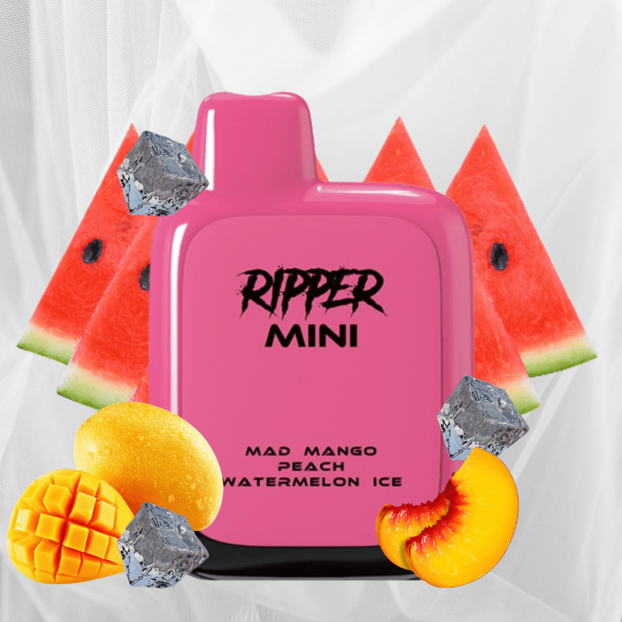 Rufpuf Ripper Mini Disposable Vape-1100 1000 puffs / Mad Mango Peach Watermelon Ice Vape Superstore Yorkton Saskatchewan