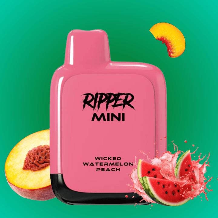 Rufpuf Ripper Mini Disposable Vape-1100 1000 puffs / Wicked Watermlon Peach Vape Superstore Yorkton Saskatchewan