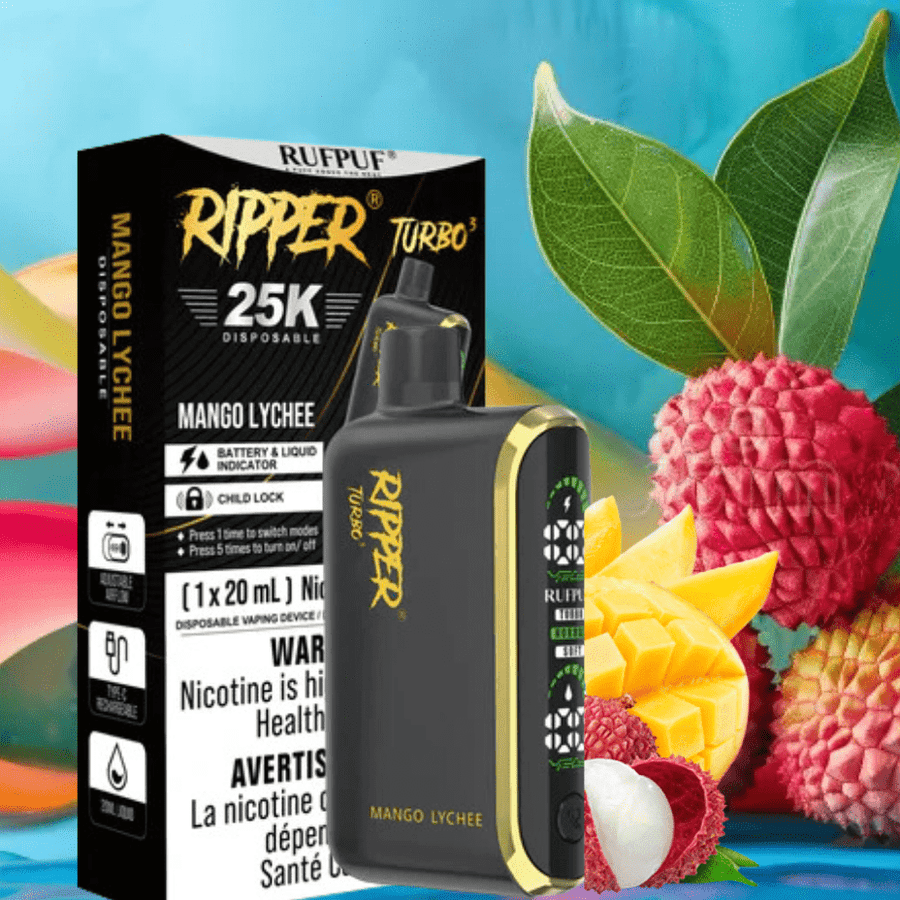 Rufpuf Ripper T3 Disposable Vape-Mango Lychee 25000 Puffs / 20mg Vape Superstore Yorkton Saskatchewan