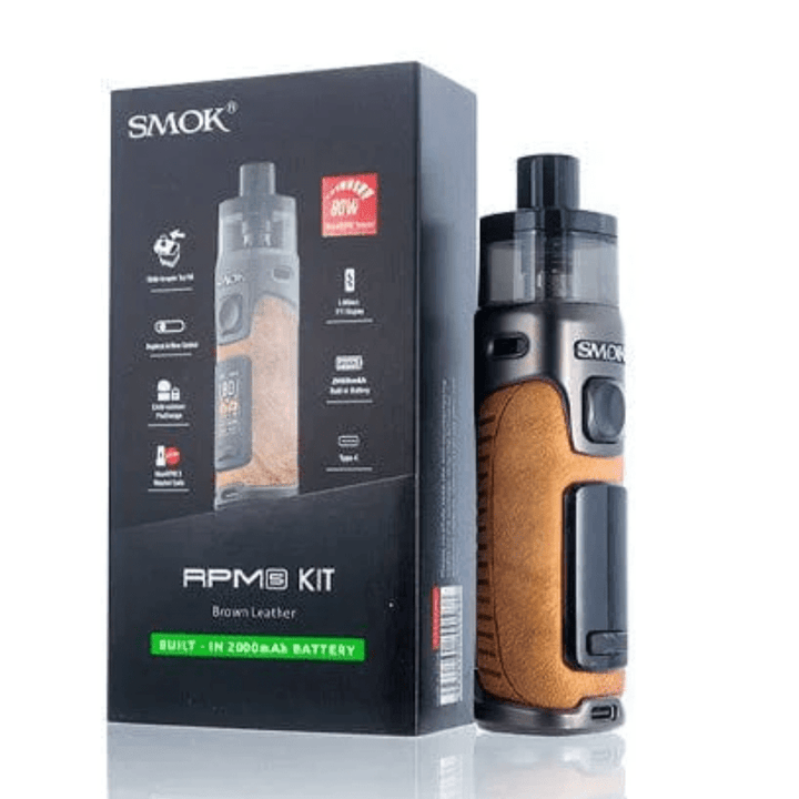 Smok RPM 5 Pod Kit-80W 2000mAh 80w / Brown Leather Vape Superstore Yorkton Saskatchewan