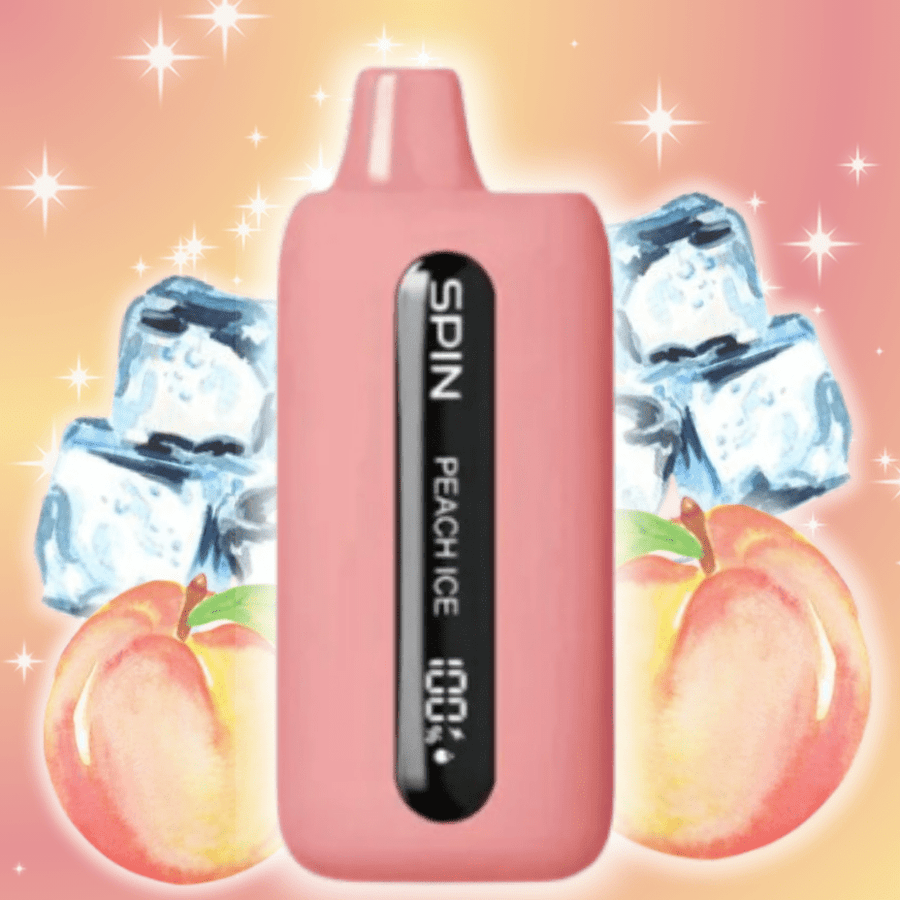 Spin Vape Disposables 20mg / 9000 Puffs Spin T9000 Disposable Vape-Peach Ice Spin T9000 Disposable Vape-Peach Ice-Yorkton Vape SuperStore, SK