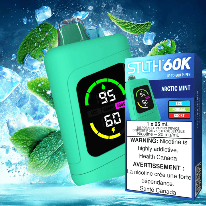 STLTH 60k Disposable Vape-Arctic Mint Vape Superstore Yorkton Saskatchewan