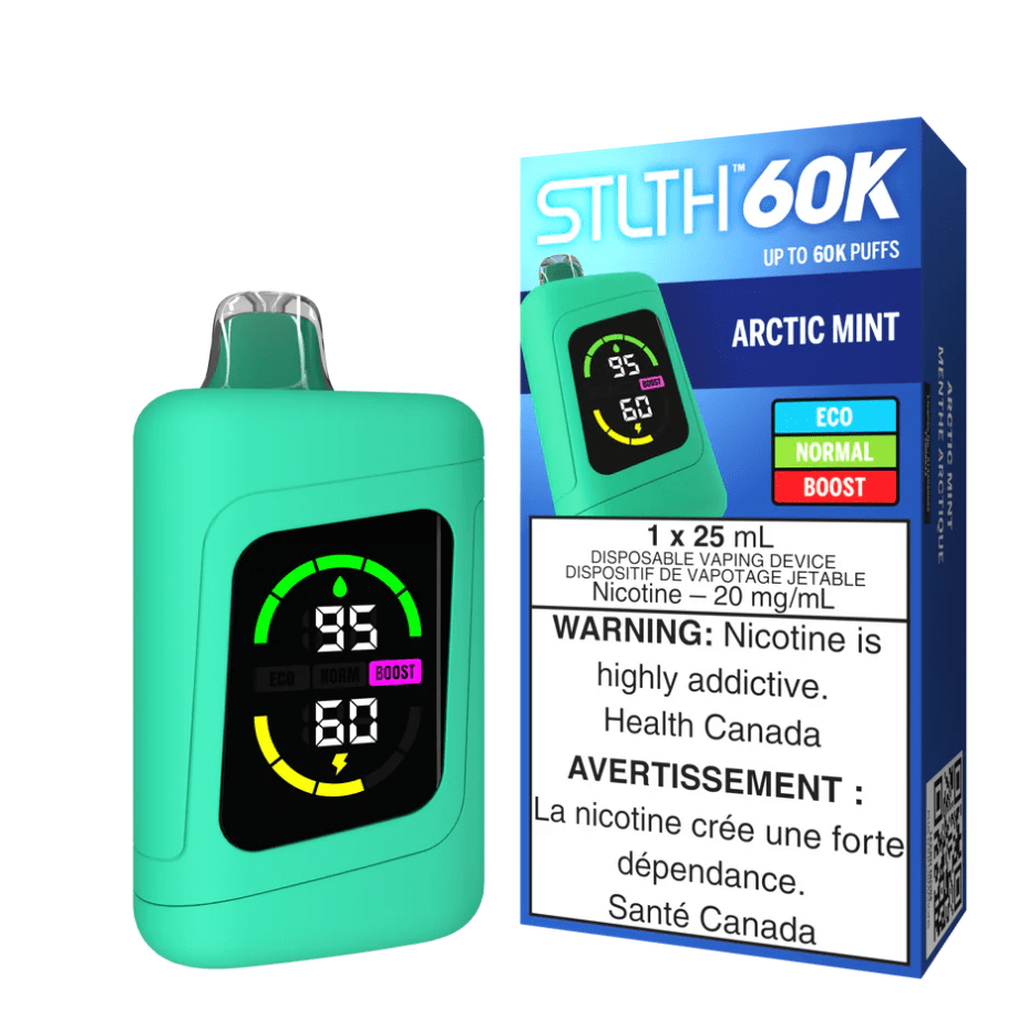 STLTH 60k Disposable Vape-Arctic Mint Vape Superstore Yorkton Saskatchewan
