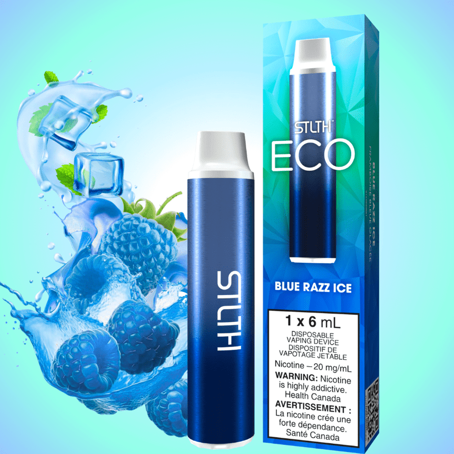 STLTH Eco Disposable Vape - Blue Razz Ice 20mg Vape Superstore Yorkton Saskatchewan
