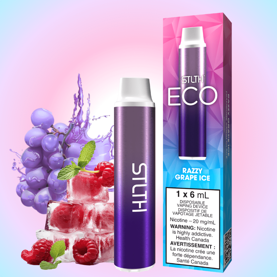 STLTH Eco Disposable Vape - Razzy Grape Ice 20mg Vape Superstore Yorkton Saskatchewan