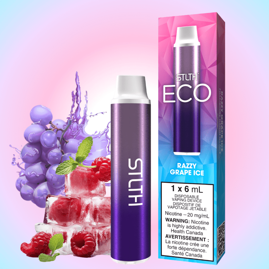 STLTH Eco Disposable Vape - Razzy Grape Ice 20mg Vape Superstore Yorkton Saskatchewan