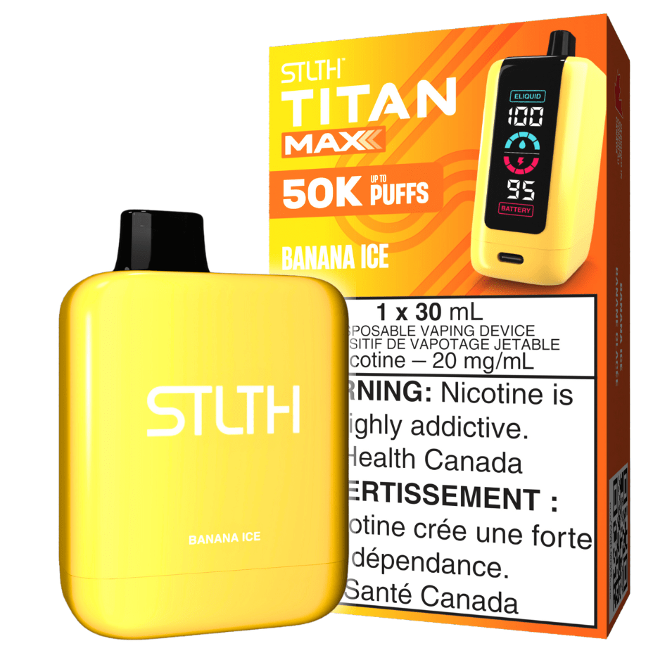 STLTH Titan Max 50k Disposable Vape-Banana Ice 50000 Puffs Vape Superstore Yorkton Saskatchewan