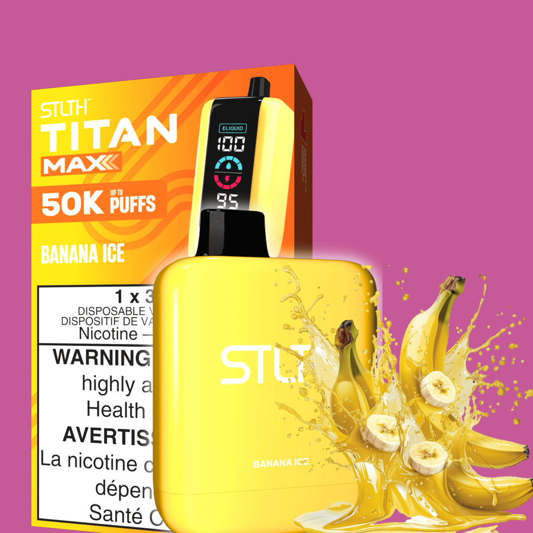 STLTH Titan Max 50k Disposable Vape-Banana Ice 50000 Puffs Vape Superstore Yorkton Saskatchewan