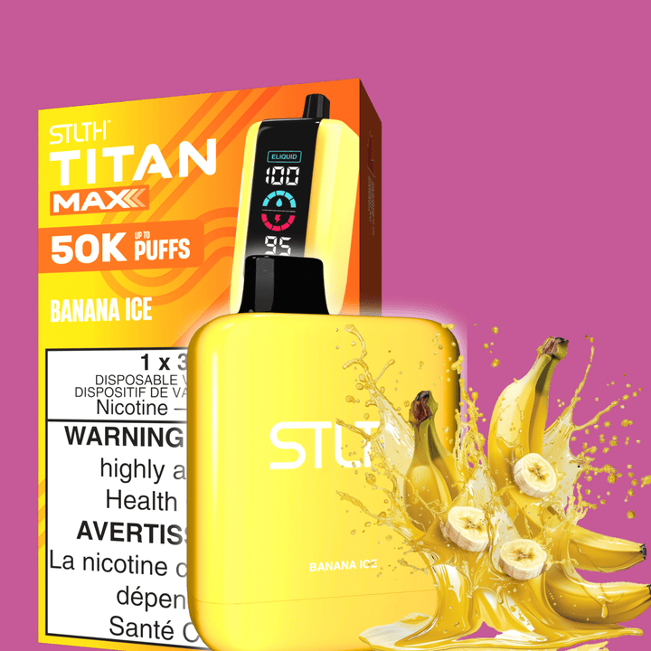 STLTH Titan Max 50k Disposable Vape-Banana Ice 50000 Puffs Vape Superstore Yorkton Saskatchewan