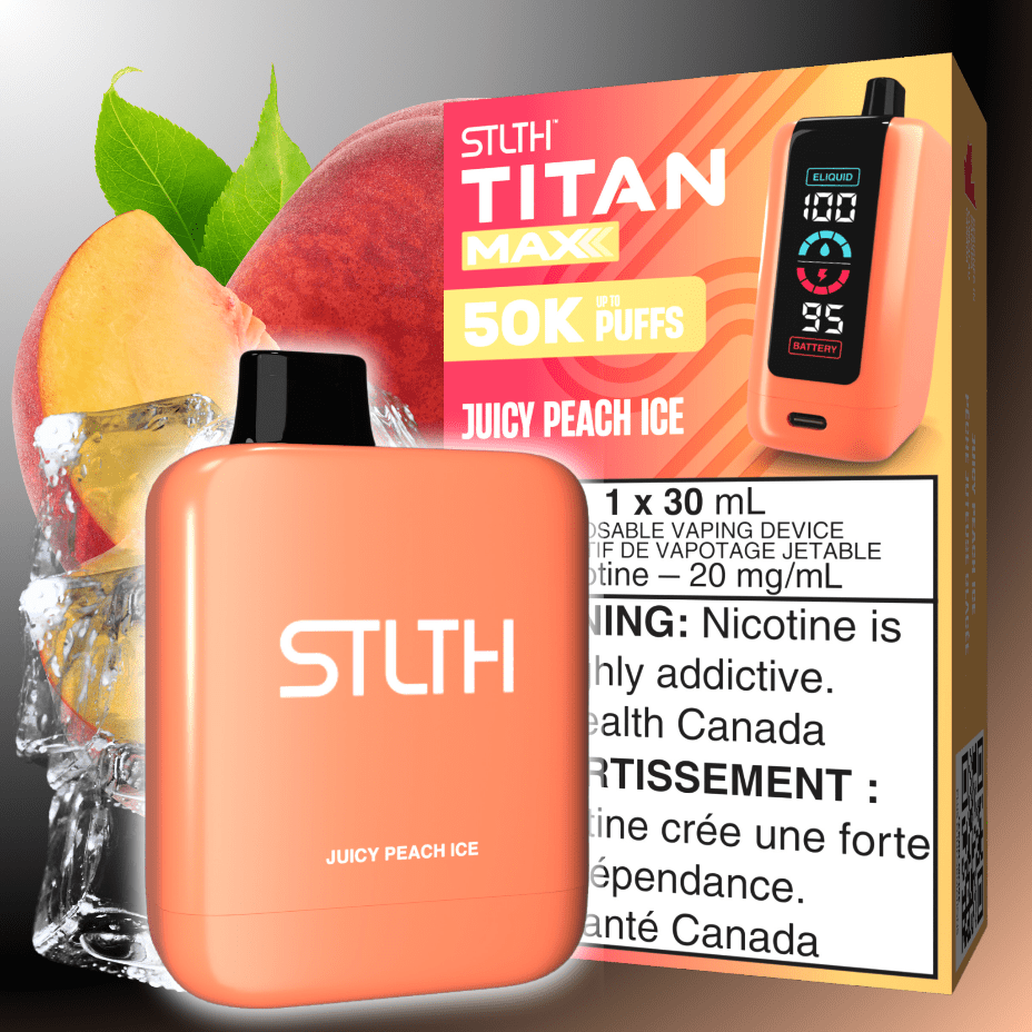 STLTH Titan Max 50k Disposable Vape-Juicy Peach Ice 50000 Puffs Vape Superstore Yorkton Saskatchewan
