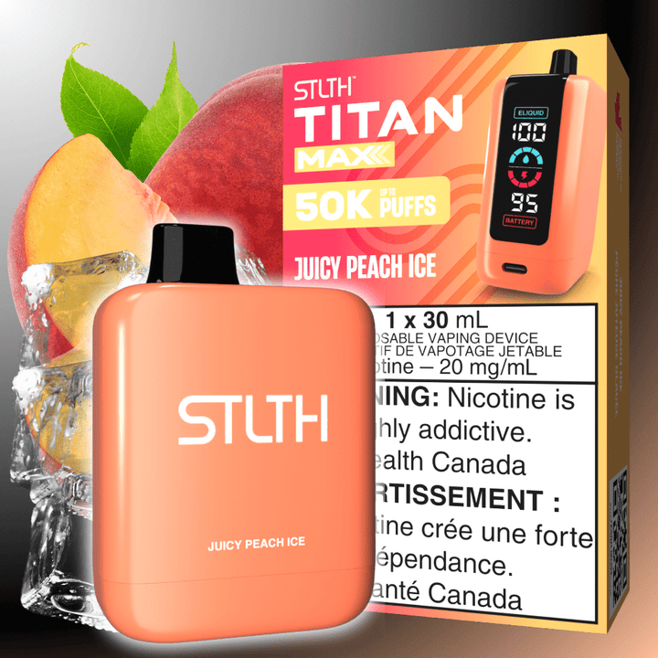 STLTH Titan Max 50k Disposable Vape-Juicy Peach Ice 50000 Puffs Vape Superstore Yorkton Saskatchewan