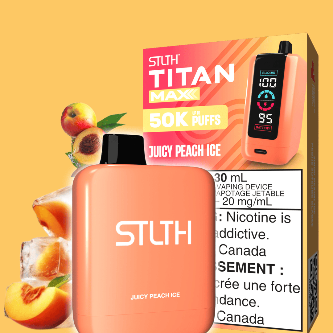 STLTH Titan Max 50k Disposable Vape-Juicy Peach Ice 50000 Puffs Vape Superstore Yorkton Saskatchewan