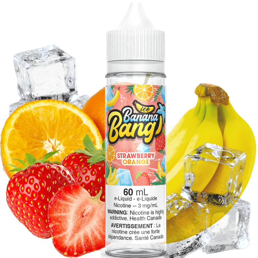 Strawberry Orange Ice by Banana Bang E-Liquid 60ml / 3mg Vape Superstore Yorkton Saskatchewan