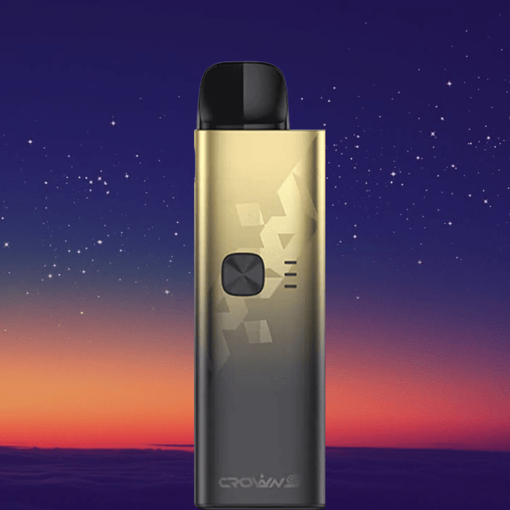 Uwell Crown S Pod Kit-1500mAh Dark Knight-gold Vape Superstore Yorkton Saskatchewan