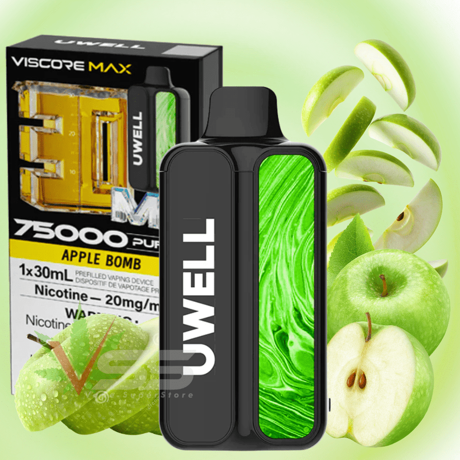 UWELL Viscore 75K Disposable Vape - Apple Bomb 20mg / 75000 Puffs  Vape Superstore Yorkton Saskatchewan