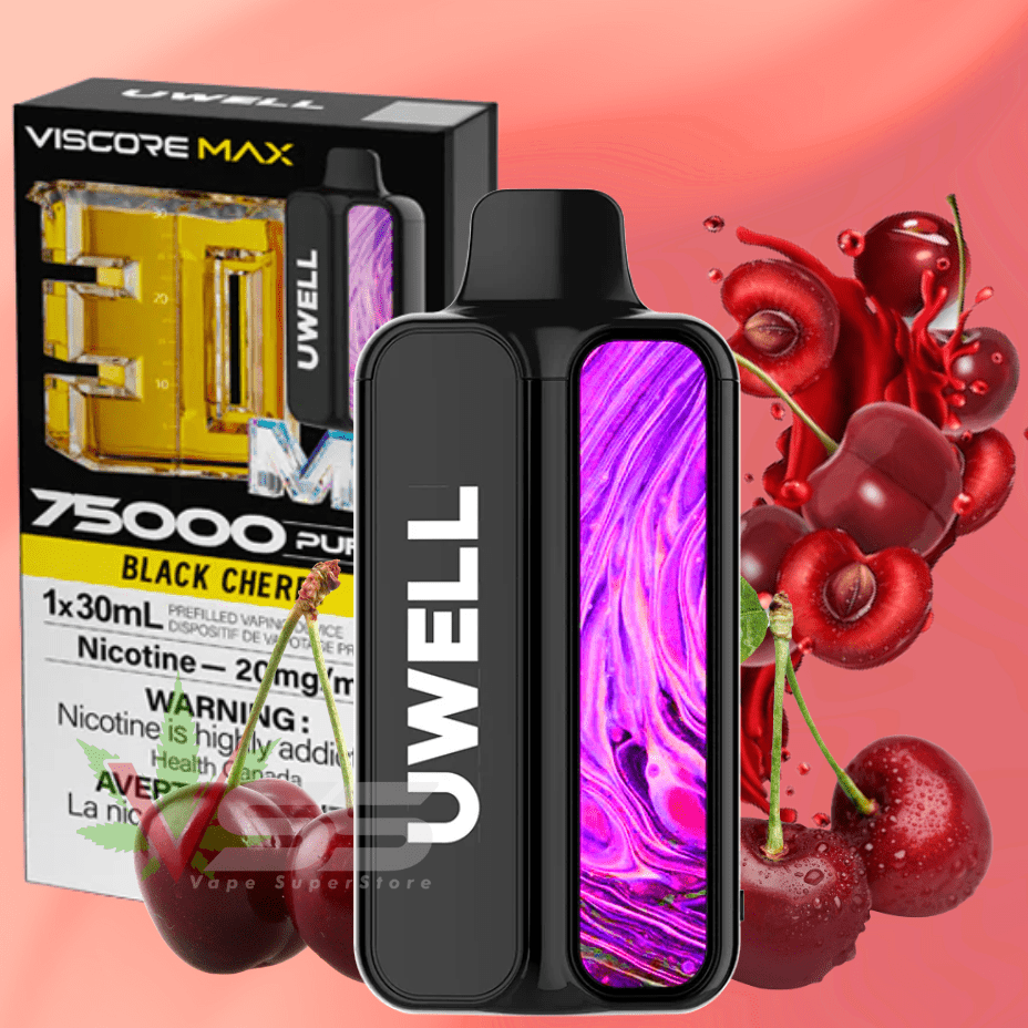 UWELL Viscore 75K Disposable Vape - Black Cherry 20mg / 75000 Puffs Vape Superstore Yorkton Saskatchewan