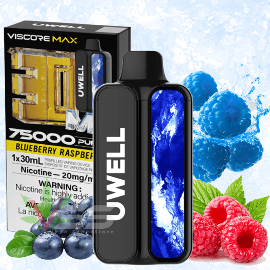 UWELL Viscore 75K Disposable Vape - Blueberry Raspberry 20mg / 75000 Puffs Vape Superstore Yorkton Saskatchewan
