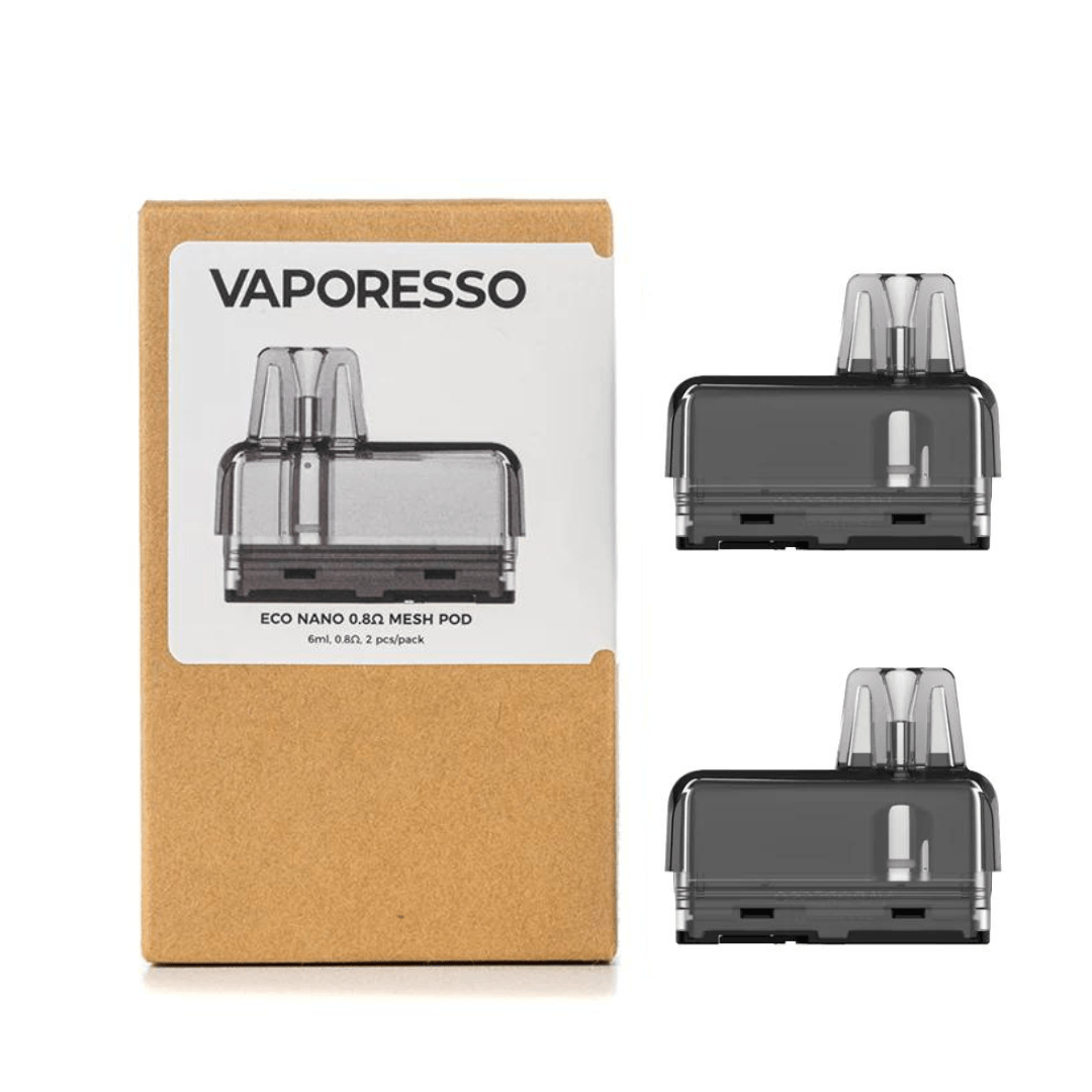 Vaporesso Eco Nano Replacement Pods-2/pkg 0.8ohm / 2/pkg Vape Superstore Yorkton Saskatchewan