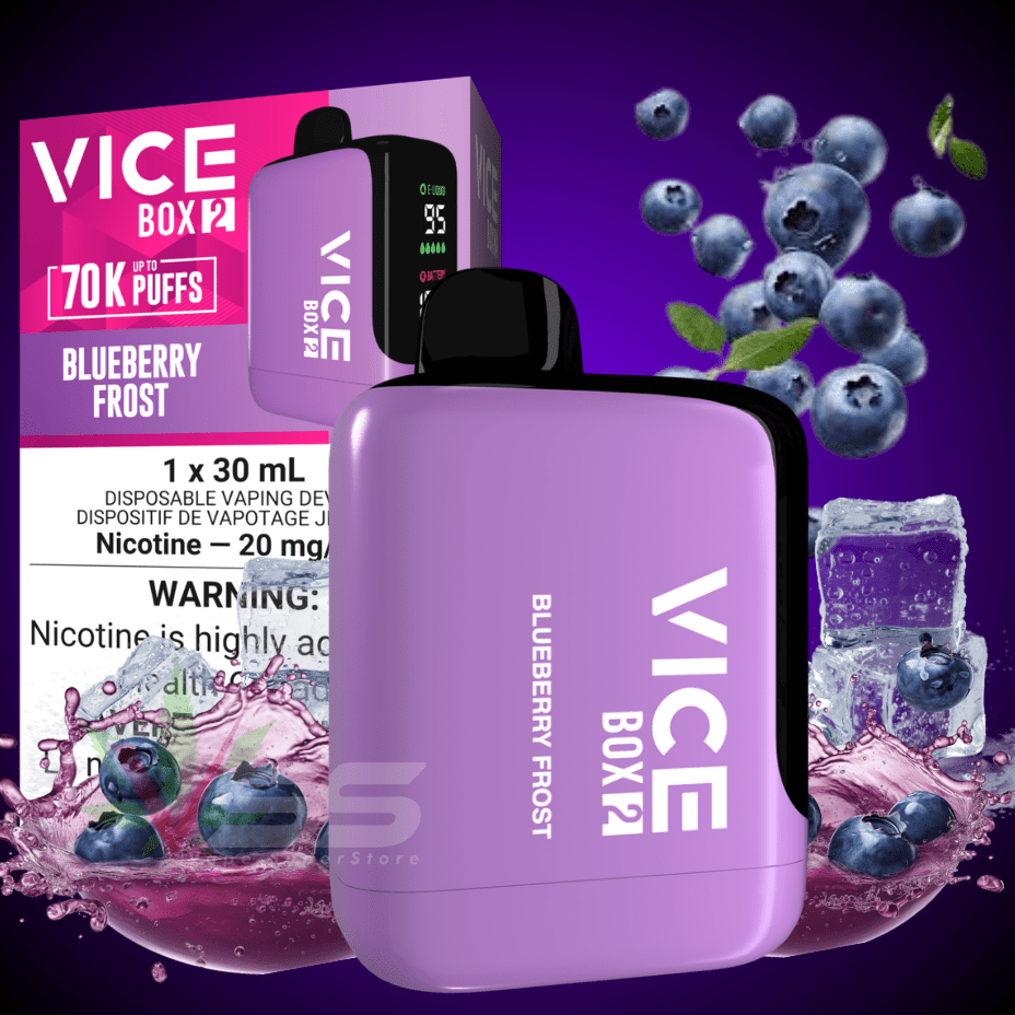 Vice Box 2 Disposable Vape-Blueberry Frost Vape Superstore Yorkton Saskatchewan