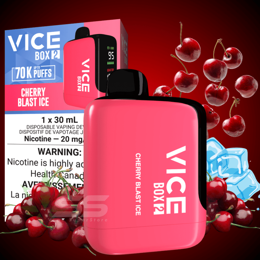 Vice Box 2 Disposable Vape-Cherry Blast Ice Vape Superstore Yorkton Saskatchewan