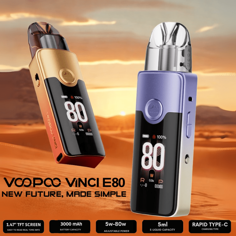 VooPoo Vinci E80 Pod Kit - 5w-80w Vape Superstore Yorkton Saskatchewan