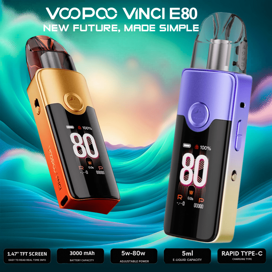 VooPoo Vinci E80 Pod Kit - 3000mAh Vape Superstore Yorkton Saskatchewan