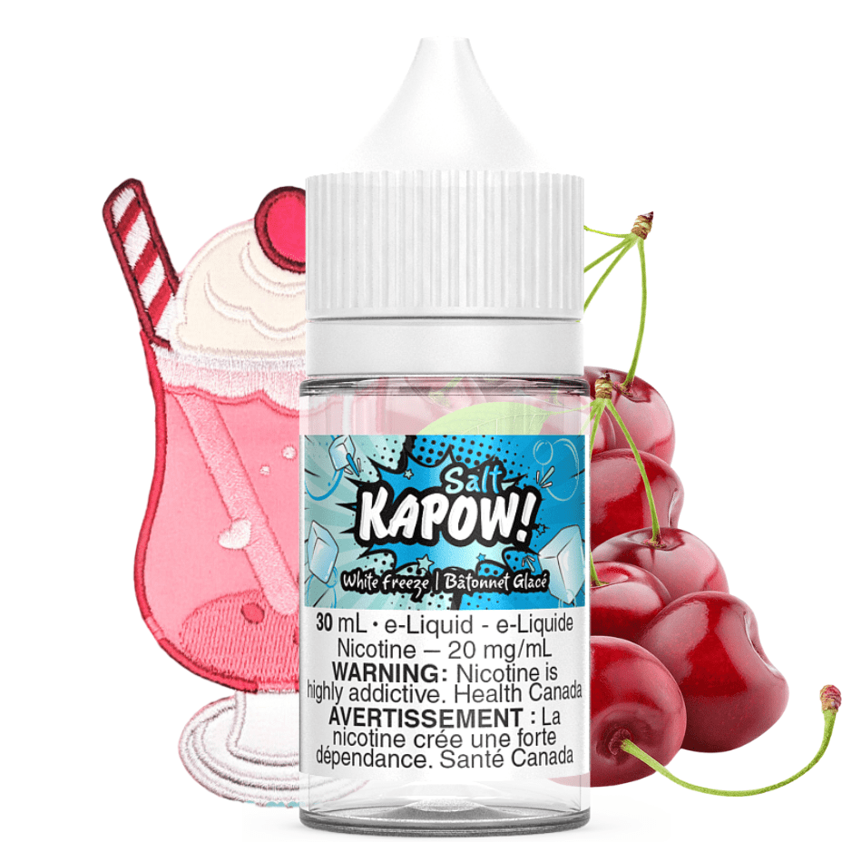 White Freeze Salt by Kapow E-liquid 30ml / 12mg Vape Superstore Yorkton Saskatchewan
