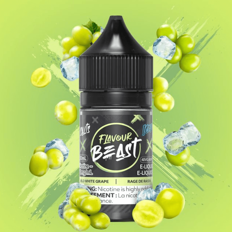 Wild White Grape Iced Salts by Flavour Beast E-Liquid 30ml / 20mg Vape Superstore Yorkton Saskatchewan