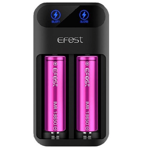 Efest Lush Battery Charger Q2 - 2 Bay Vape Superstore Yorkton Saskatchewan