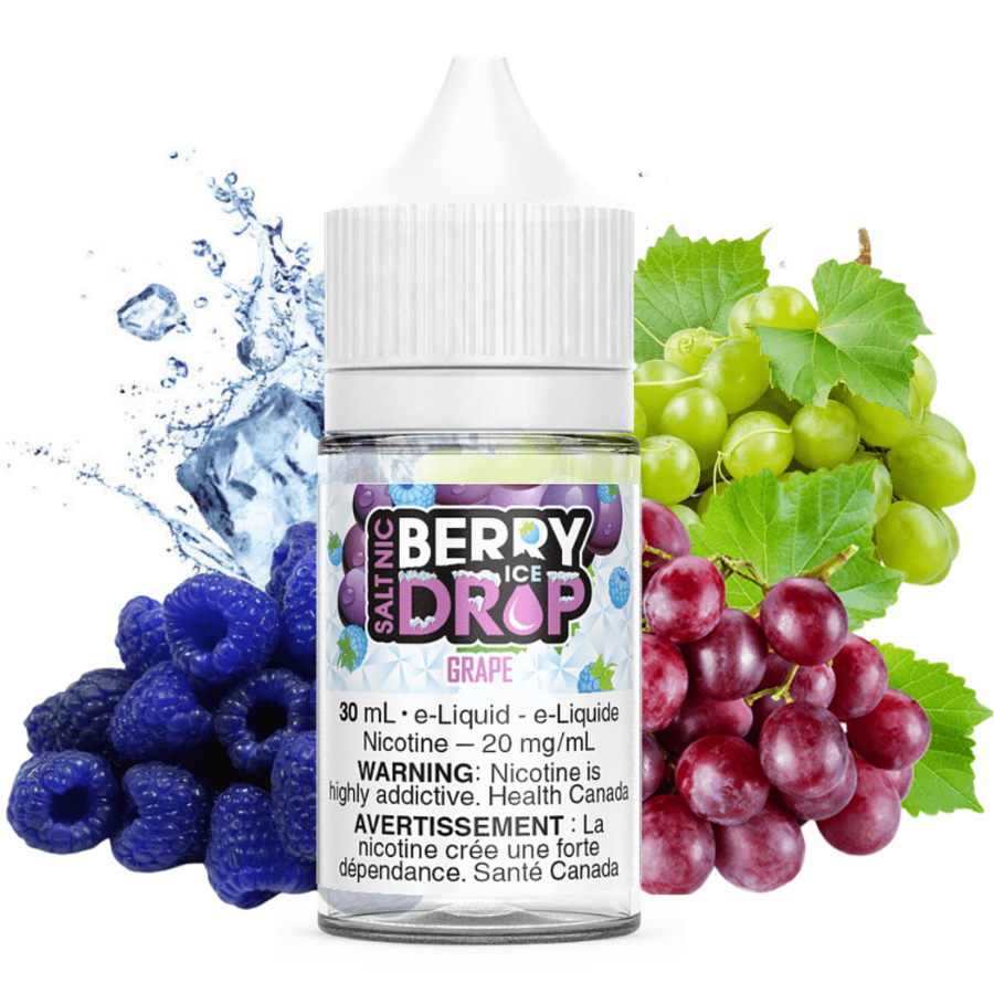 Grape Iced Salt by Berry Drop E-Liquid 30ml / 12mg Vape Superstore Yorkton Saskatchewan