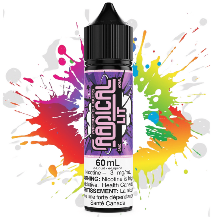 Lit by Radical E-liquid 60ml / 3mg Vape Superstore Yorkton Saskatchewan