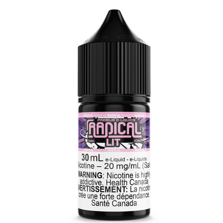 Lit Salt Nic by Radical E-liquid 30ml / 12mg Vape Superstore Yorkton Saskatchewan