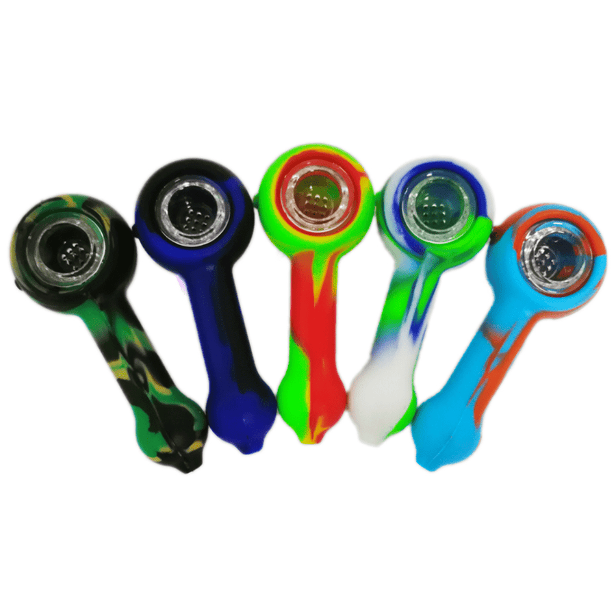 Silicone Hand Pipe with Glass Bowl-4" 4" Vape Superstore Yorkton Saskatchewan