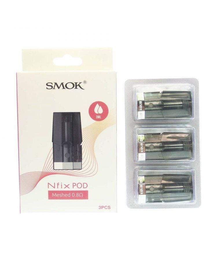 Smok Nfix Replacement Pods-CRC 3/pkg / Meshed 0.8 Vape Superstore Yorkton Saskatchewan