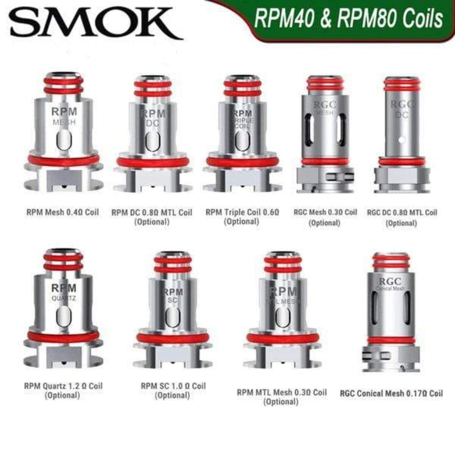 Smok RPM40 Replacement Coils Triple 0.6 OHM / 5/pkg Vape Superstore Yorkton Saskatchewan