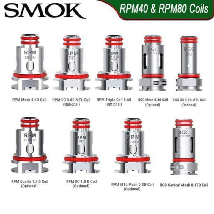 Smok RPM40 Replacement Coils Triple 0.6 OHM / 5/pkg Vape Superstore Yorkton Saskatchewan