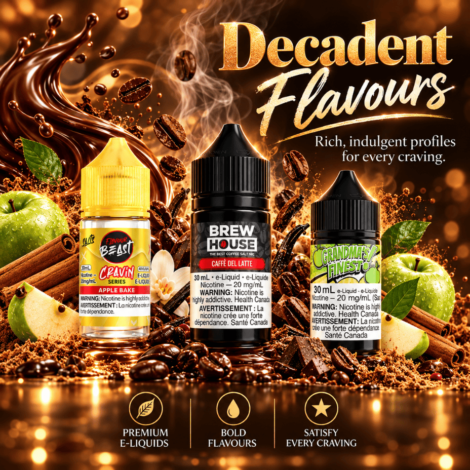 Decadent Salt Nic Flavours Vape SuperStore Yorkton Saskatchewan