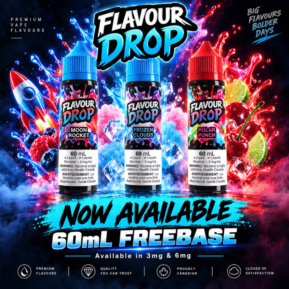 Flavour Drop Freebase E-Liquid Vape SuperStore Yorkton Saskatchewan