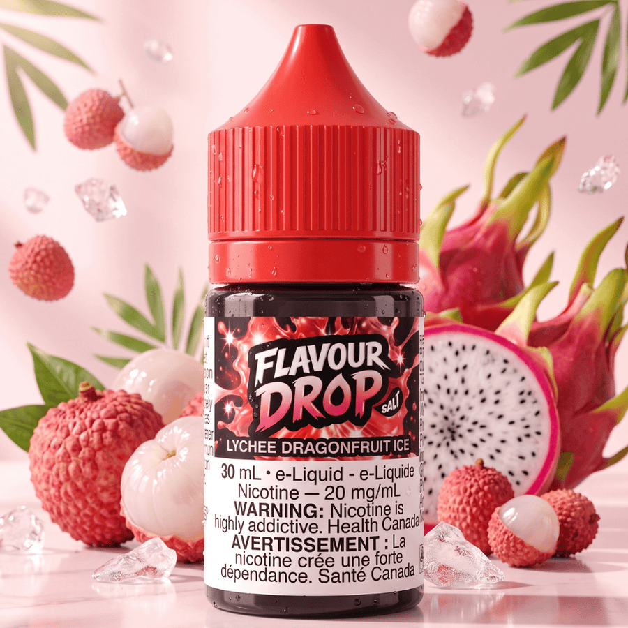 Flavour Drop Salts - Lychee Dragonfruit Ice 30mL / 20mg Vape SuperStore Yorkton Saskatchewan