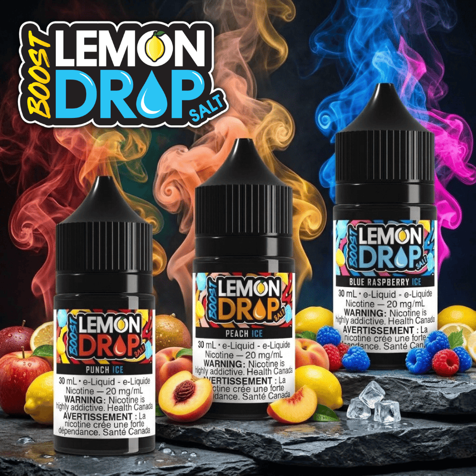Lemon Drop Boost Salt 30mL Vape SuperStore Yorkton Saskatchewan