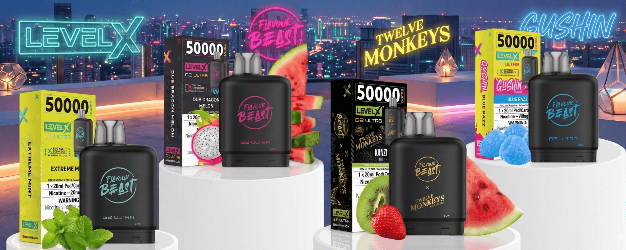 Level X G2 Ultra 50K Closed Pods Banner Vape SuperStore Yorkton Saskatchewan