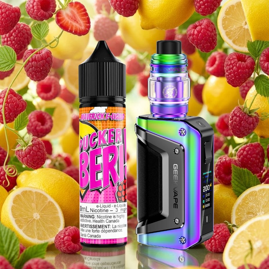 Maverick Freebase E-Liquid and Geekvape Legend 3 Box Mod Kit Vape SuperStore Yorkton Saskatchewan