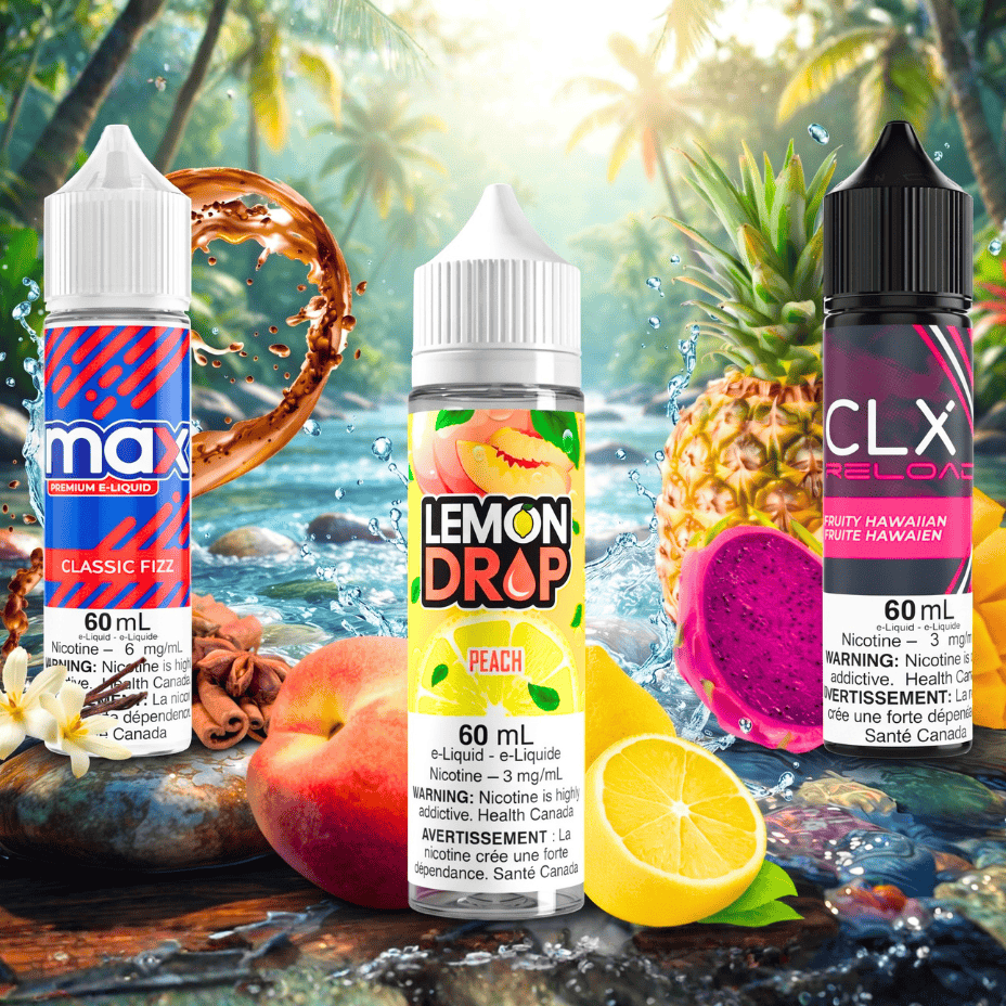 Max E-Liquid / Lemon Drop E-Liquid / CLX Reload E-Liquid Vape SuperStore Yorkton Saskatchewan