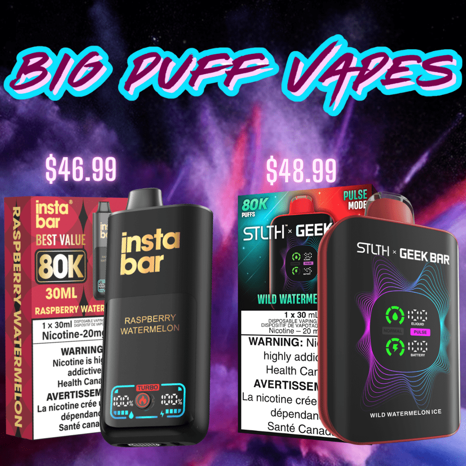 Mobile Big Puff Disposable Vape Banner Yorkton Vape SuperStore Saskatchewan Canada