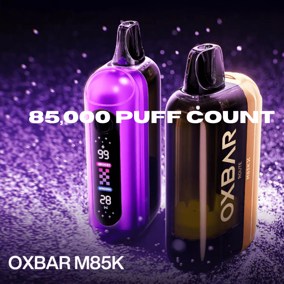 Oxbar M85K Disposable Vape Web Banner at Yorkton Vape SuperStore in Saskatchewan Canada