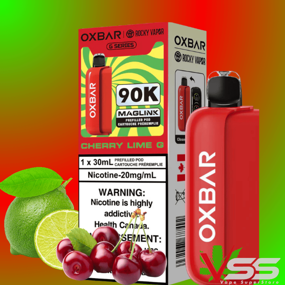 Oxbar Maglink 90K Pod Cherry Lime G Vape SuperStore Yorkton Saskatchewan