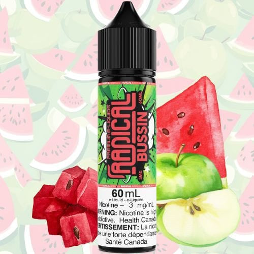 Radical Bussin E-Liquid / 60ml / 3mg Vape SuperStore Yorkton Saskatchewan