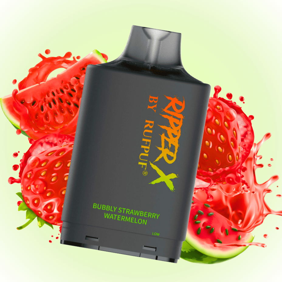 RufPuf Ripper X 75k Turbo Pod - Bubbly Strawberry Watermelon 20mg / 75000 Puffs Vape SuperStore Yorkton Saskatchewan