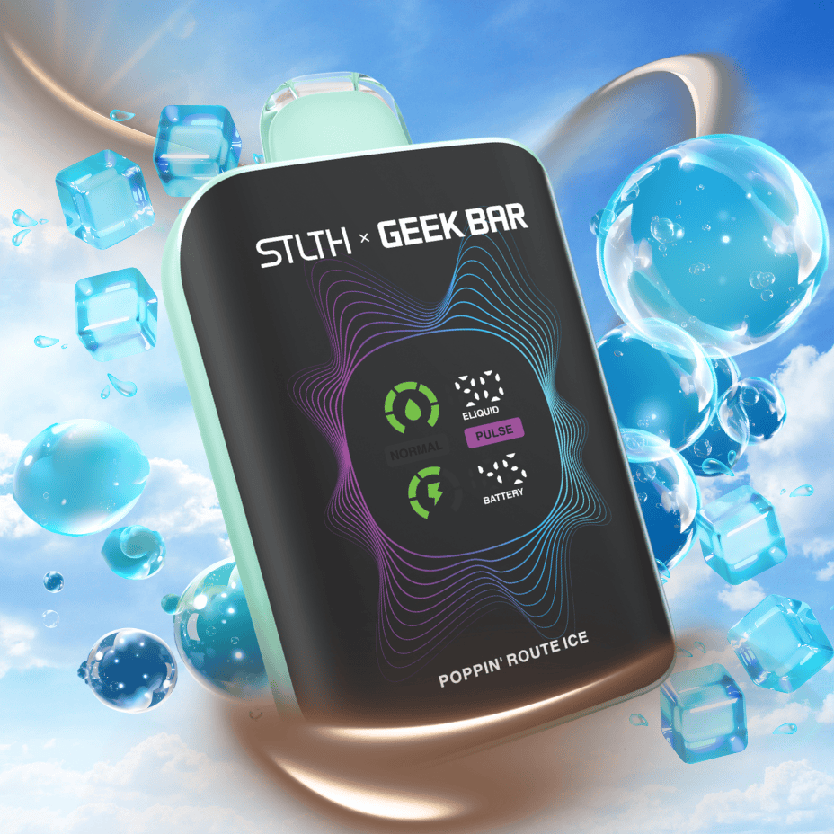 STLTH x Geek Bar 80K Disposable Vape Poppin' Route Ice Vape SuperStore Yorkton Saskatchewan